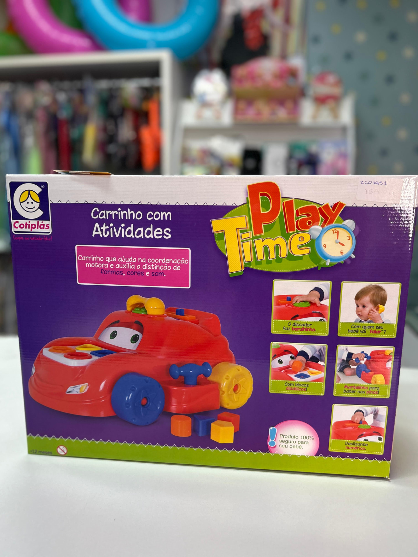 Carrinho de Atividades Infantil
